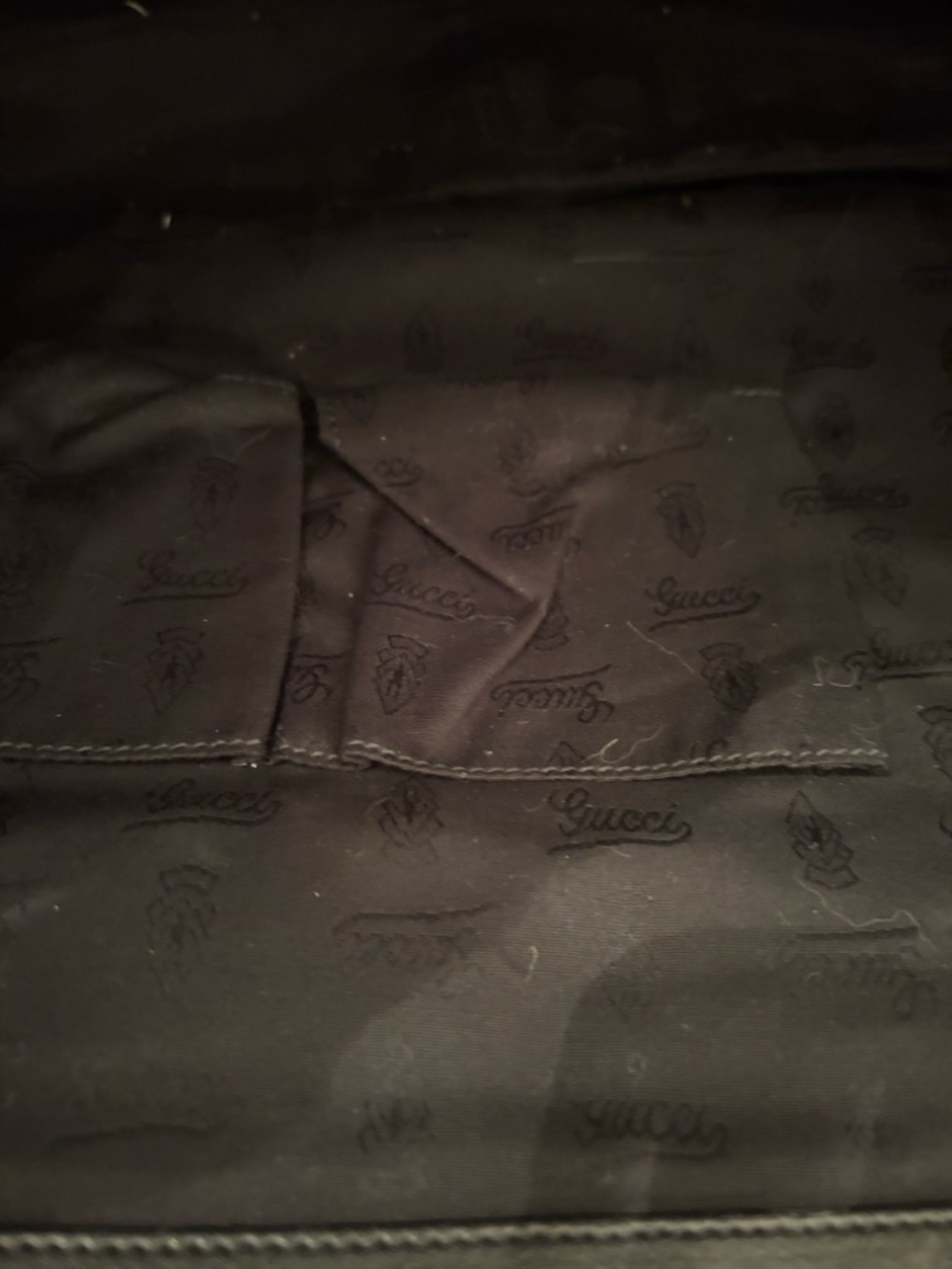 Gucci Tom Ford 1973 Weekender Bag, Black Suede - Picture 3 of 6